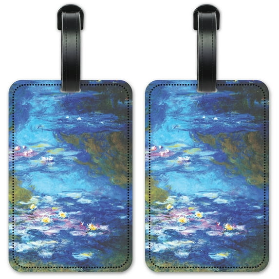 Monet: Irises II - Luggage ID Tags / Suitcase Identification Cards - Set of 2