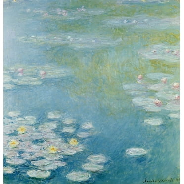 Monet "Nympheas at Giverny" (1908) Glossy Poster
