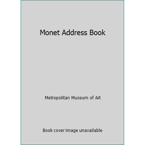 Pre-Owned Monet Address Book (Paperback) 0821220896 9780821220894