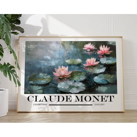 Monet Poster - High-Quality Exhibition Art As Claude Monet Wall Art, Monet Art Print, Landscape Art, Maximalist Decor, Eclectic Wall Art Wall Art, Modern Wall Decor, 24x36 UNFRAMED