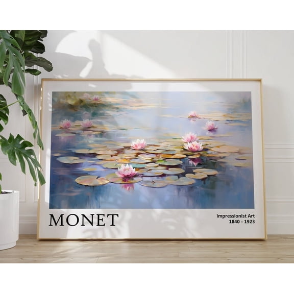 Monet Poster - High-Quality Exhibition Art As Claude Monet Wall Art, Monet Art Print, Landscape Art, Maximalist Decor, Eclectic Wall Art Wall Art, Modern Wall Decor, 12x18 UNFRAMED