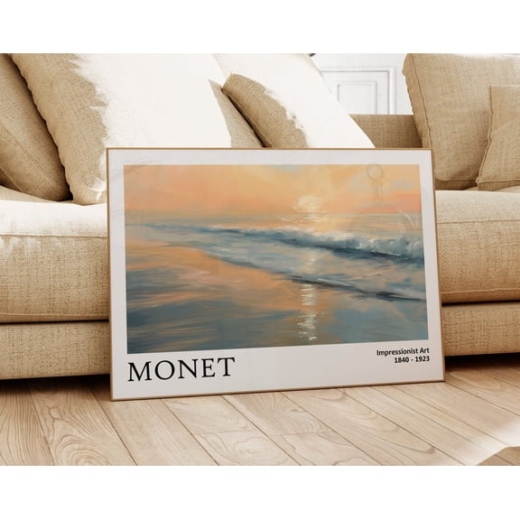 Monet Poster - High-Quality Exhibition Art As Claude Monet Wall Art, Monet Art Print, Landscape Art, Maximalist Decor, Eclectic Wall Art Wall Art, Modern Wall Decor, 8x12 UNFRAMED