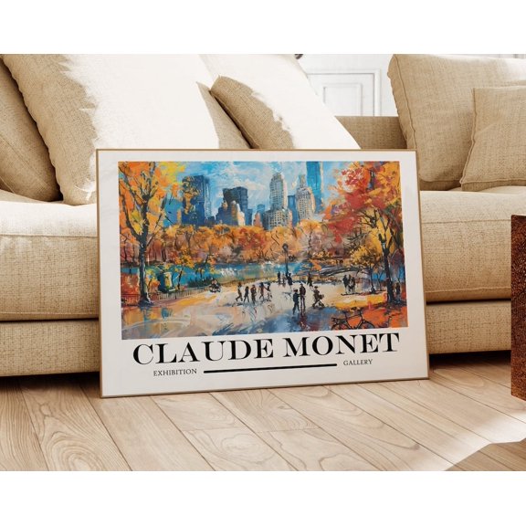 Monet Poster - High-Quality Exhibition Art As Claude Monet Wall Art, Monet Art Print, Landscape Art, Maximalist Decor, Eclectic Wall Art Wall Art, Modern Wall Decor, 24x36 UNFRAMED