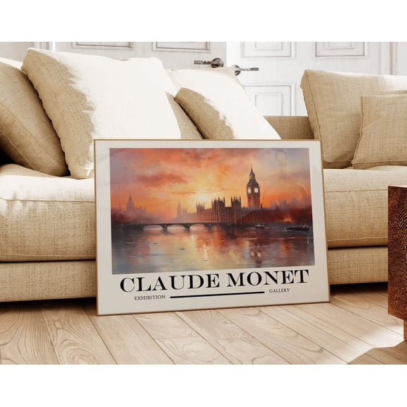 Monet Poster - High-Quality Exhibition Art As Claude Monet Wall Art, Monet Art Print, Landscape Art, Maximalist Decor, Eclectic Wall Art Wall Art, Modern Wall Decor, 8x12 UNFRAMED