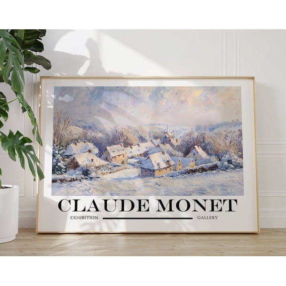 Monet Poster - Settlement - Exhibition Art As Claude Monet Wall Art, Monet Art Print, Landscape Art, Maximalist Decor, Eclectic Wall Art Wall Art, Modern Wall Decor, 12x18 UNFRAMED