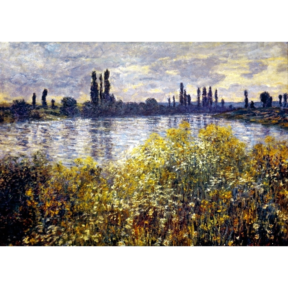 Monet SeineVetheil 1880. Nclaude Monet Banks Of The Seine Vetheuil ...