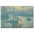 thumbnail image 1 of Monet-Sunrise Classic Monet Art Prints Canvas Wall Art by Art Remedy, Gallery Wrapped, 20"x16", 1 of 7