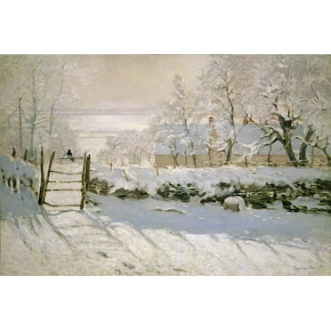 Monet "The Magpie" (1869) Glossy Poster