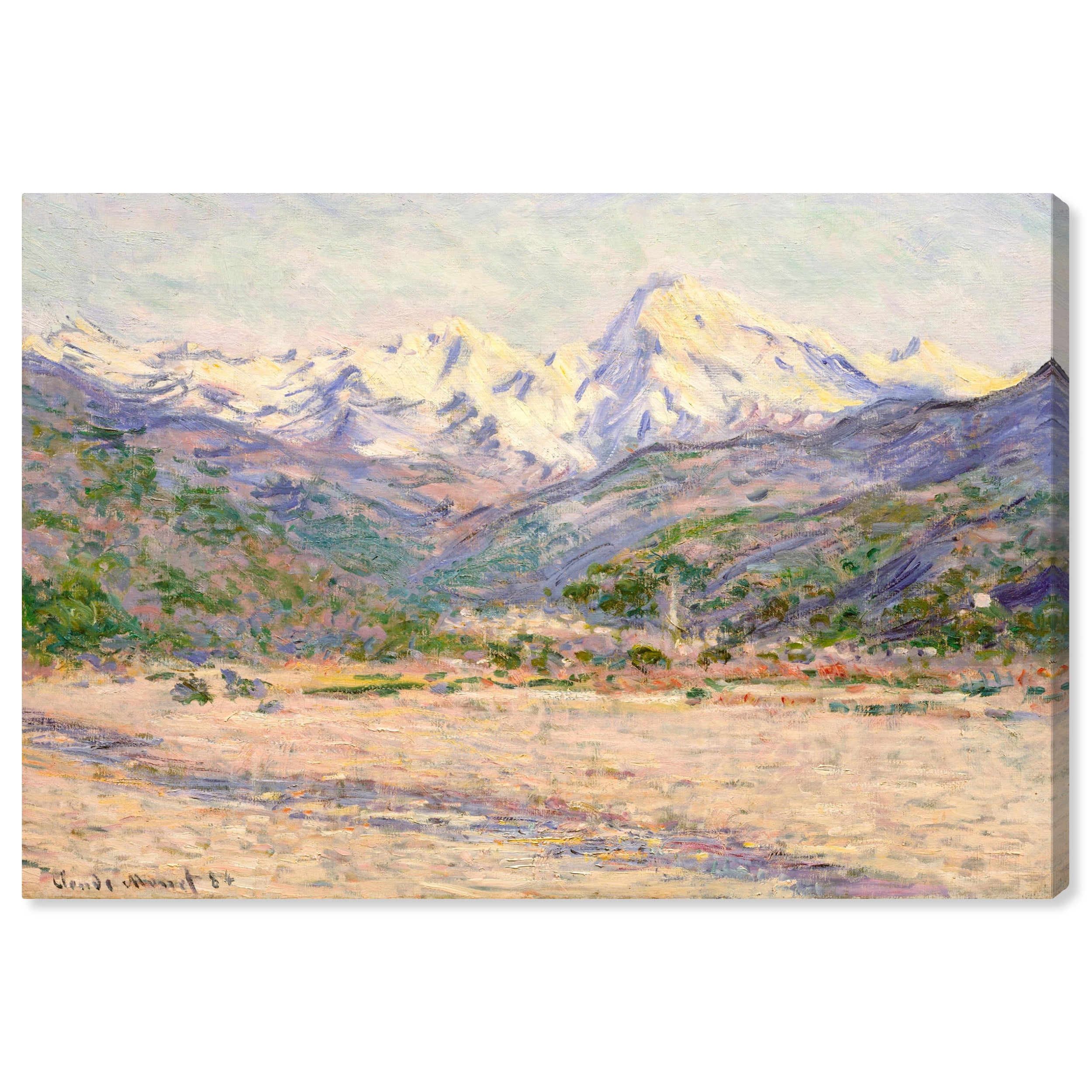 Monet The Valley Of The Nervia Landscape Canvas Art, 36" x 30"