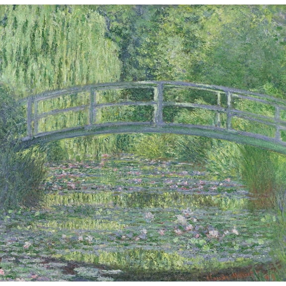 Monet "The Waterlily Pond" (1899) Glossy Poster