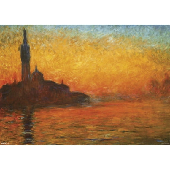 Monet - Venice by Twilight Poster Print (55 x 39)