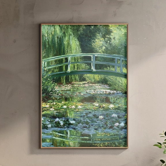 Monet Water Lilies Japanese Bridge Unframed Paper Print