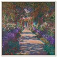 thumbnail image 1 of Monet's Garden Canvas Print Floral Wall Art by Art Remedy, Silver Frame, 20 x 20, 1 of 6