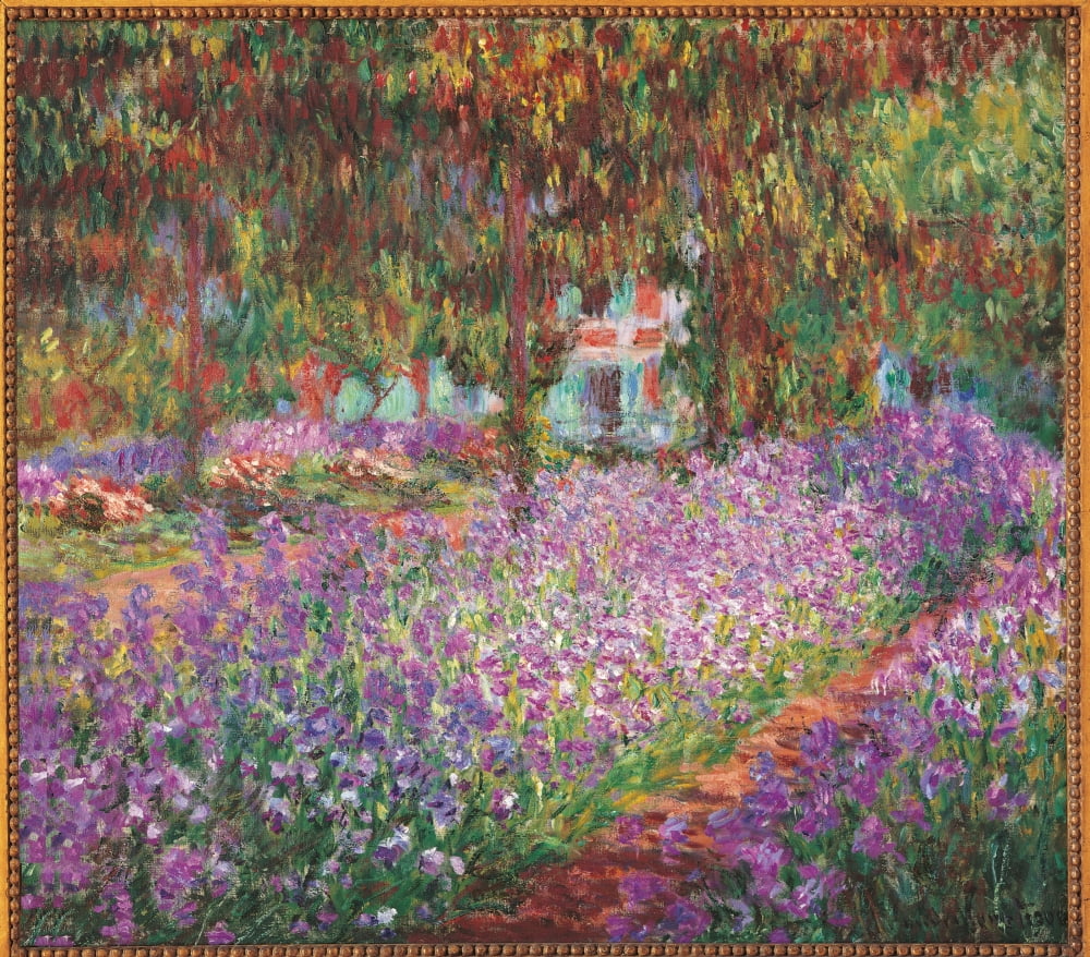 Monets Garden At Giverny Canvas Art - (36 x 24)