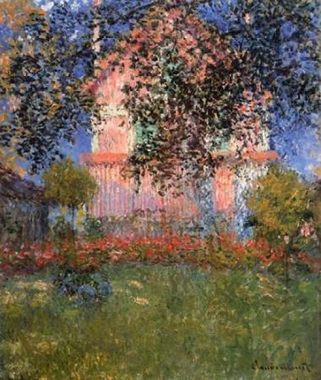 Monets House At Argenteuil 1876 Canvas Art - Claude Monet (24 x 24)