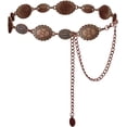 Monexial Western Metal Concho Belt for Women Cowgirl Chain Belts for ...