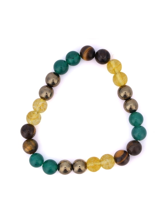 Money Attraction Bracelet – Crystal Healing Jewelry for Wealth, Abundance & Prosperity | Attract Money, Luck & Success | Spiritual Energy Bracelet for Men & Women | Adjustable Free Size