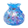 thumbnail image 1 of Money Bag Squishy Toy with Glitter Filled and Iridescent Design, 3 Inch, Sky Blue, for Relaxation Relief and Focus, Squeeze Toy, 1 of 3