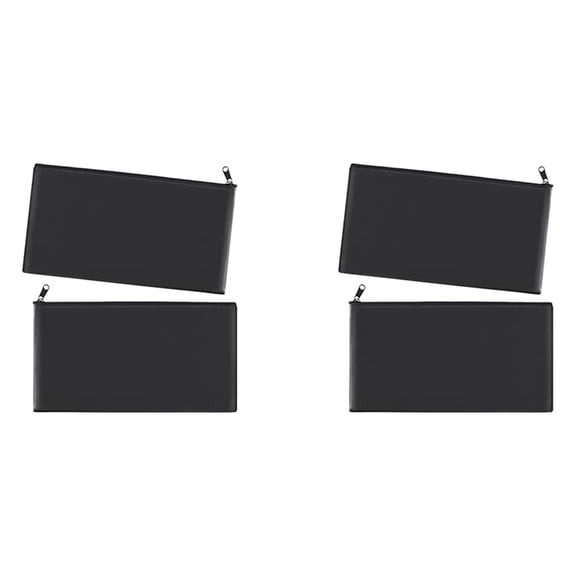 Money Bags with Zipper for Cash, Money Pouch,Cash Bag,Money Bag,Bank Bag,11X6.1 Inch,4Pieces