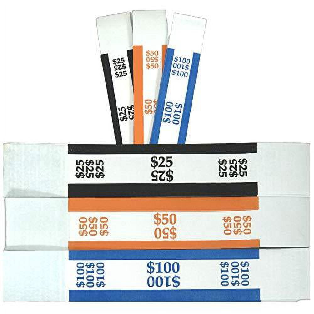 Money Bands Currency Sleeves Straps Made in USA (Pack of 3000) Self