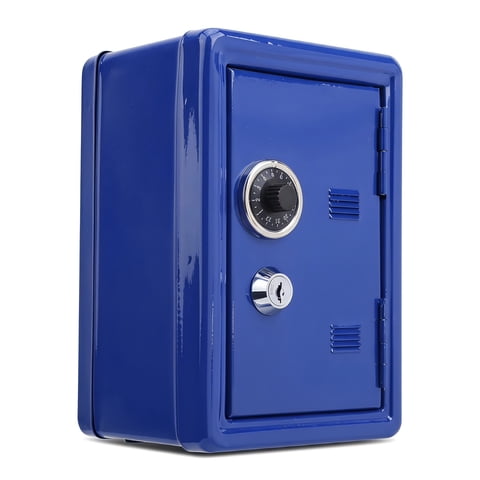 Money Bank,Metal Money Safe, Mini Password Cash Coin Savings Box Gift  Money Bank Locker Safe With Key And Single Digital Lock