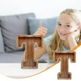 thumbnail image 1 of Money Box under $5! Xqxayjr Wooden Letter Money Box with Glass Jar, Transparent Savings Can for Kids, Personalized Bank for Coin Collection and Gift, 1 of 6