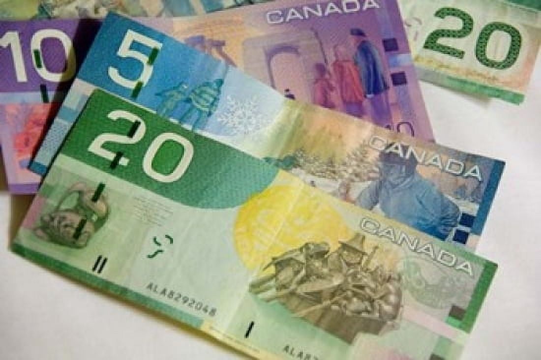 Money Canadian Currency Canvas Art - Cindy Miller Hopkins DanitaDelimont (36 x 24)