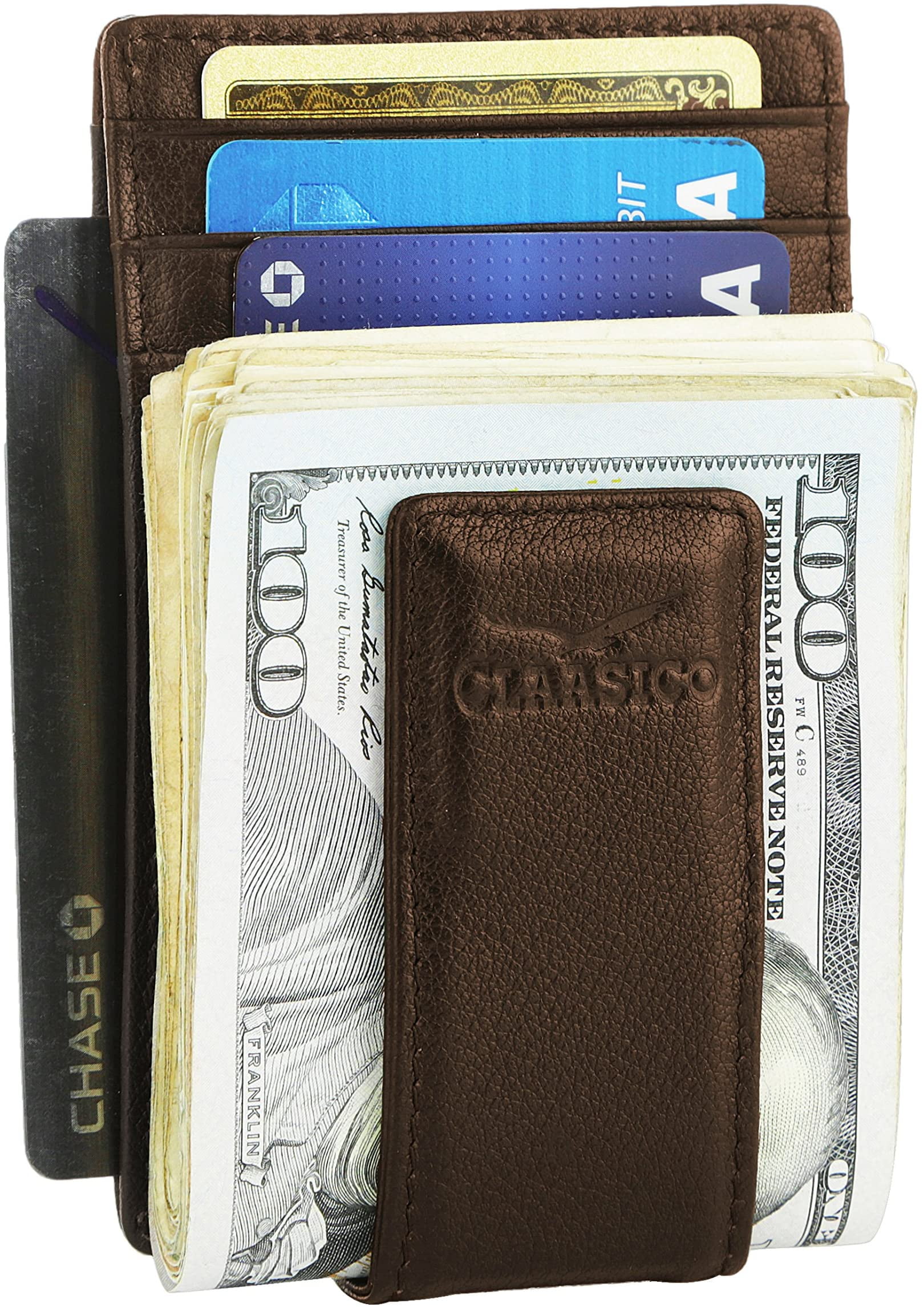 RFID Leather Card Holder with ID and Cash Pocket - DEC – WALLETERAS