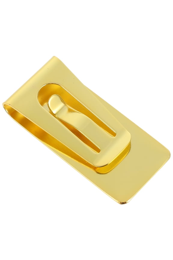 Money Clip for Men Cash Stainless Steel Metal Wallet Office Man Golden