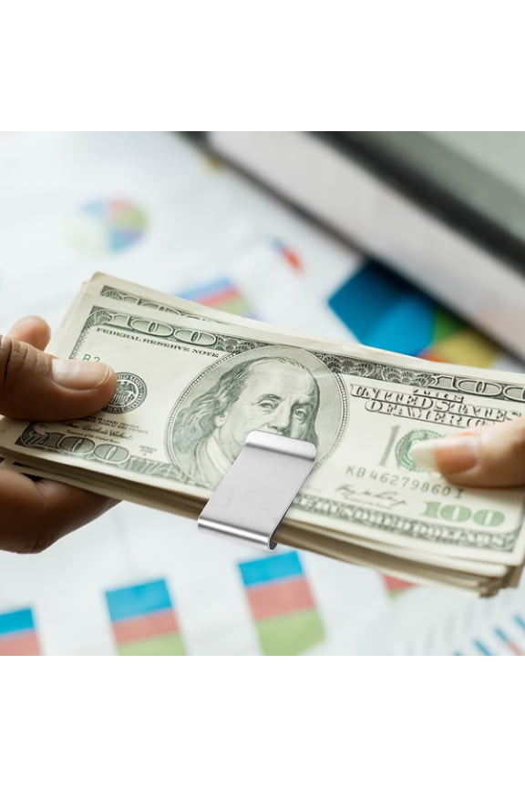 Money Clips Bachelor Party Gifts Binder Pocket Wallet for Men Stainless Steel Man