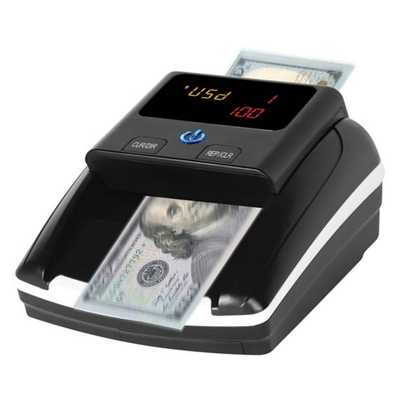 Money Counter Counterfeit Bill Detector Automatic Money Detection By UV MG IR Image Paper Size Thickness For EURO US Dollar
