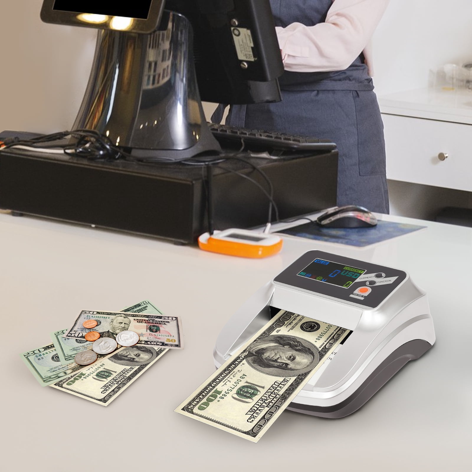 Card Money Checker Money Counter Machine, Dollar Bill Detector, Counterfeit Money Checker ...