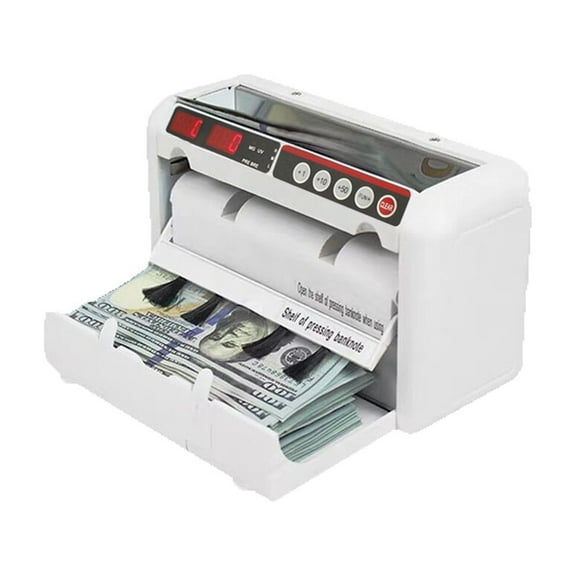Money Counter Machine, Value Counting, Bill Counter With 3+3 BIT LED Display Money Count Machine For DOLLAR, EURO,CURRENCY SUCH AS RUPIAH ,Accurate and Fast