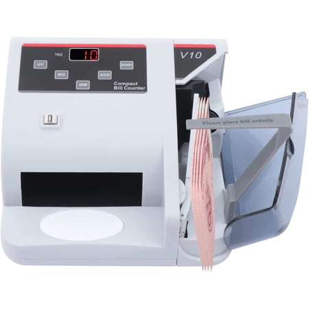 Money Counter Machine with UV/MG/WM Counterfeit Detection American Portable Commercial Money Detector 100-240V LED Display 600pcs/min