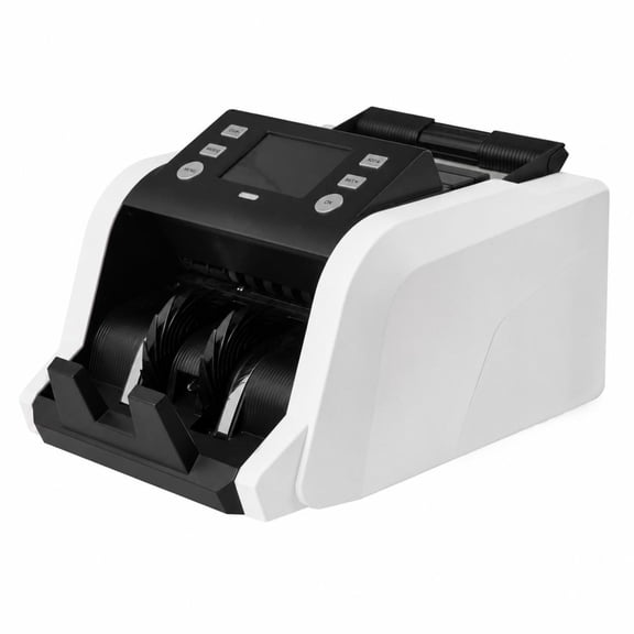 Money Counter Machine with Value Count, 1200 Notes/Min Cash Counter, Uv Mg Ir Counterfeit Detection and Tft Display for Dollar and Euro