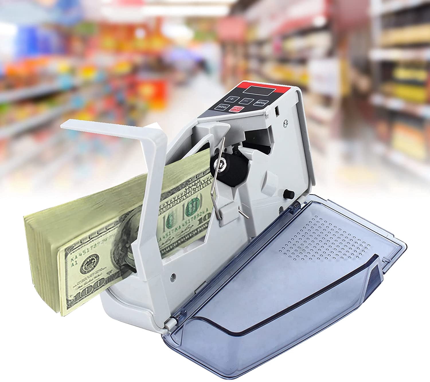 Money Counter, Portable V40 Money Counter Mini Bill Cash Counting ...