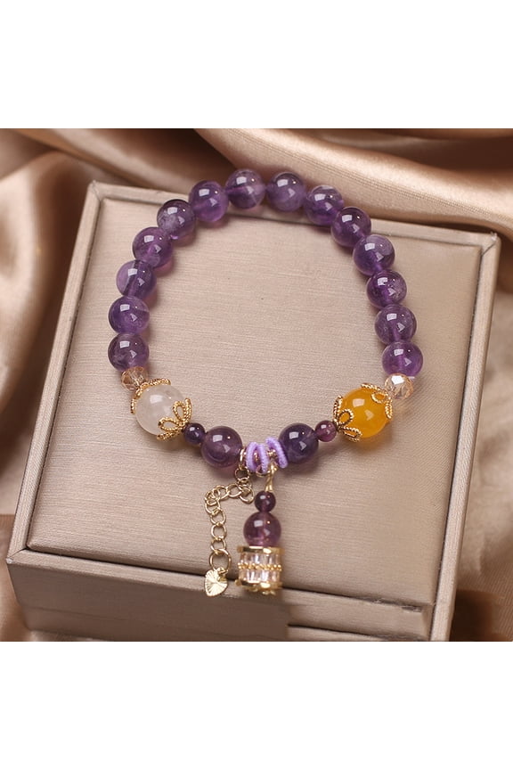 Money Drawing And Luck Changing Natural Amethyst Bracelet