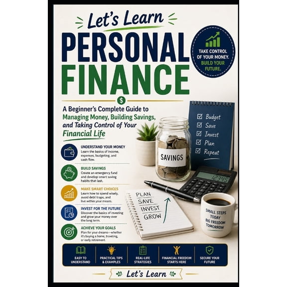 Money & Finance Let's Learn Personal Finance: A Beginner's Complete Guide to Managing Money, Building Savings, and Taking Control of You, Book 1, (Paperback)