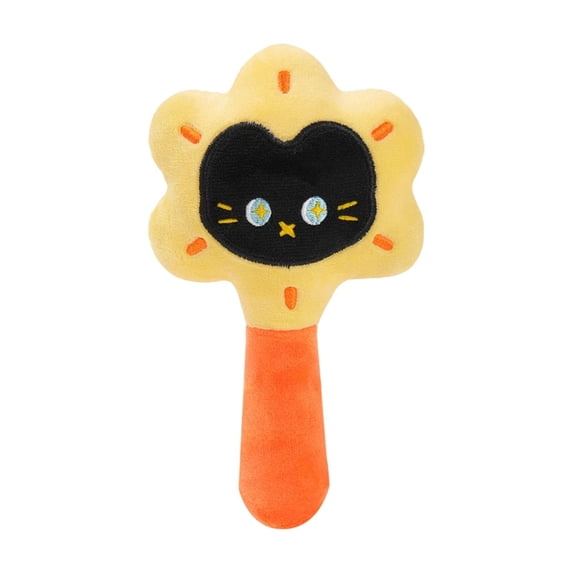Money Flower Plush Catnip Toy with Rattle Bell, Interactive Cat Teaser for Self-Play, Boredom Relief Companion Toy, Soft Fabric Engagement Tool, Flower Pet Accessory.