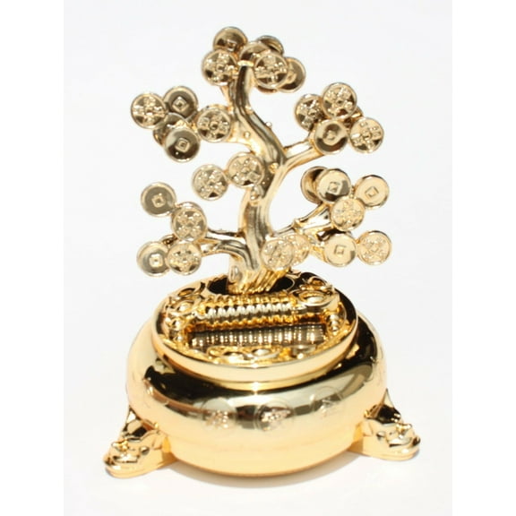 Money Fortune Coin Dancing Tree / Plant Flip Flap For GREAT Wealth Feng Shui, EHD