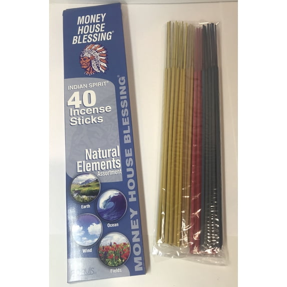 Money House Blessing Natural Elements Premium Incense 40 Sticks By E. Davis