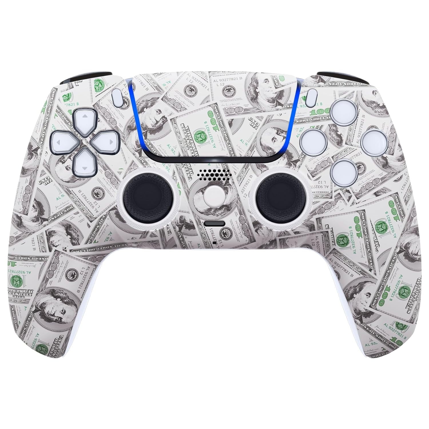 Money MODDEDZONE M Series Custom controller for PS5 - Wireless, OEM-Quality Custom Designs for Playstation 5 Controller- Diverse & Unique Styles for Enhanced Gaming
