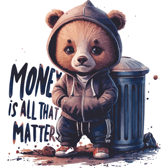 Money Is All That Matter Bold Statement Quote for Dorm Office Quotes Funny Humor Saying Wall Art Sticker Designs Vinyl Stickers For Home House Walls Rooms Window Bedroom Decoration Size (12x12 inch)