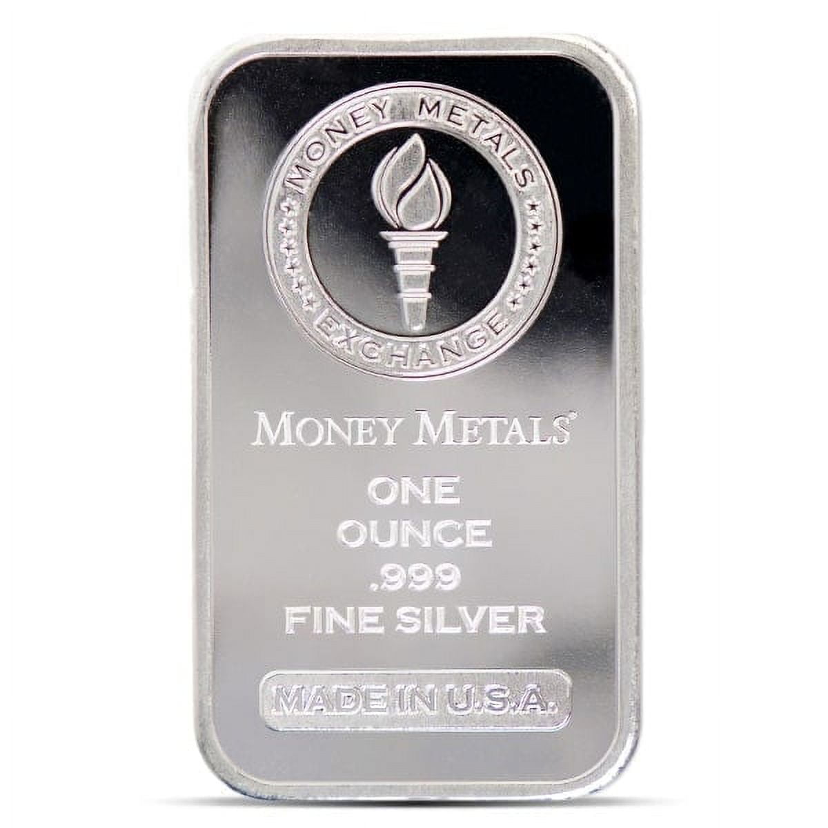 MONEY METALS MINT Money Metals Design Silver Bar - 1 Ounce .999 Pure