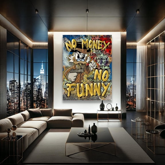 Money Motivation Man Cave Wall Art Print, Unframed Paper Poster 8x10in