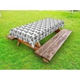 thumbnail image 1 of Money Outdoor Tablecloth, Monochrome Stacked Coins and Dollar Bills Simple Doodle Style Economy Themed Pattern, Decorative Washable Fabric Picnic Tablecloth, 58 X 120 Inches, Black White, by Ambesonne, 1 of 2