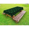 thumbnail image 1 of Money Outdoor Tablecloth, Pixel Art Inspirations in Eighties Style Dollar Sign Banking Business, Decorative Washable Fabric Picnic Table Cloth, 58 X 84 Inches,Dark Green Lime Green, by Ambesonne, 1 of 2
