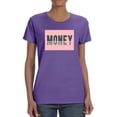 thumbnail image 1 of Money  Pink Banner Shaped T-Shirt Women -Image by Shutterstock, Female Large, 1 of 4