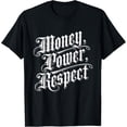 thumbnail image 1 of Money Power Respect - The 3 keys of life. T-Shirt men and women can wear, black, white, gifts., 1 of 4