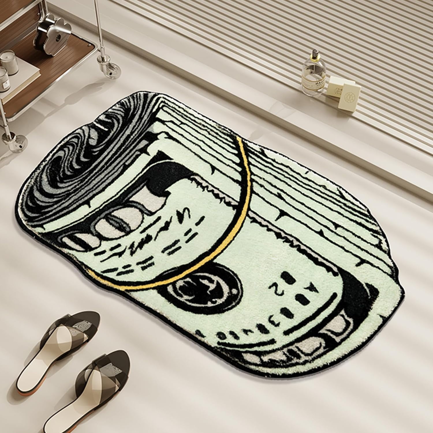Money Rug, 100 Dollar Bill Rug, 20x32 inch Money Creative Funky Rug ...